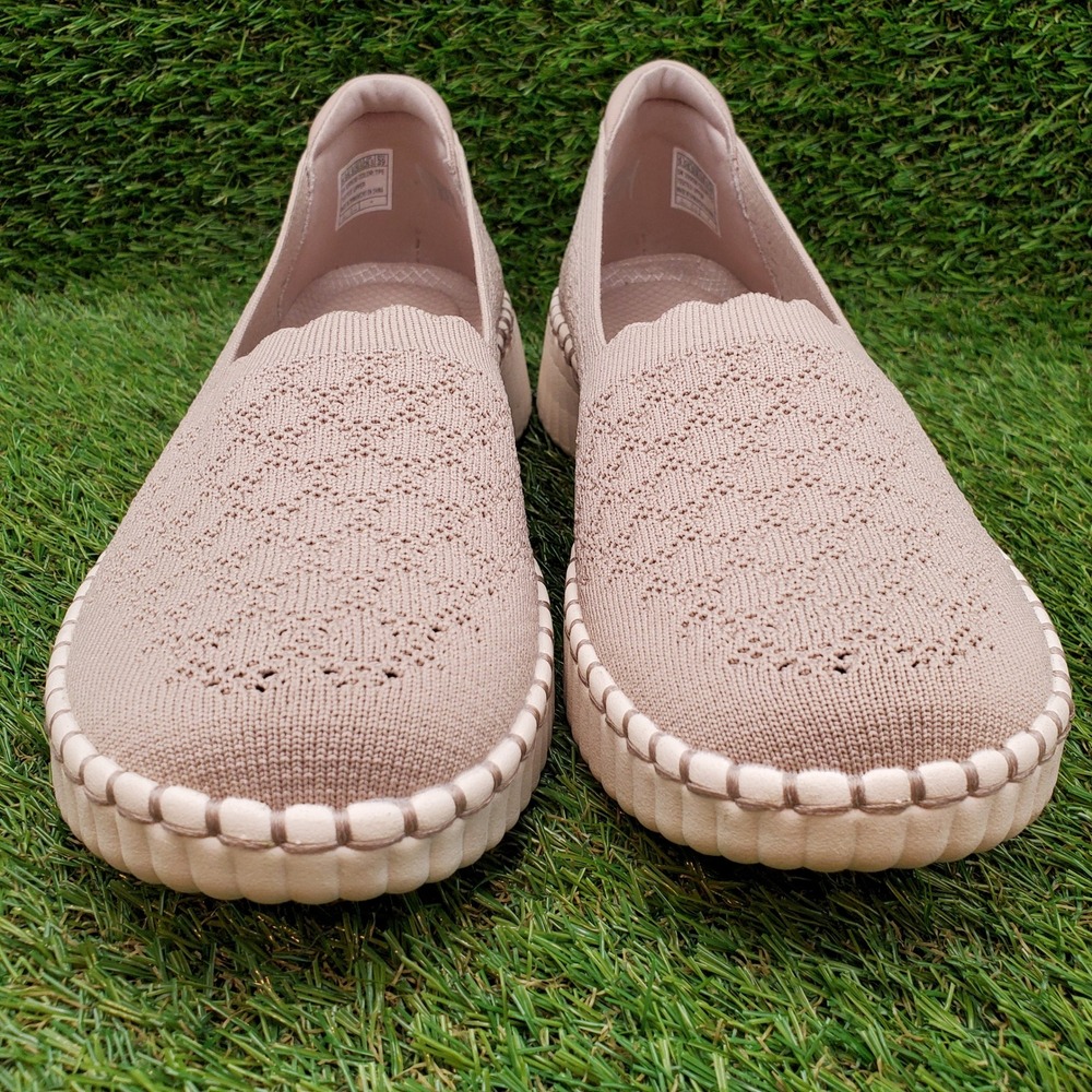 Skechers Wilshire Blvd SIZE 9.5 Women's Slip On Washable Vegan Sneaker Taupe - Picture 5 of 9